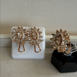Vintage 90’s ring and earrings set from Spain -great conditions preowned